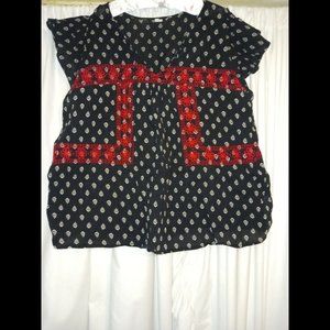 Old Navy peasant festival hippie top XXL